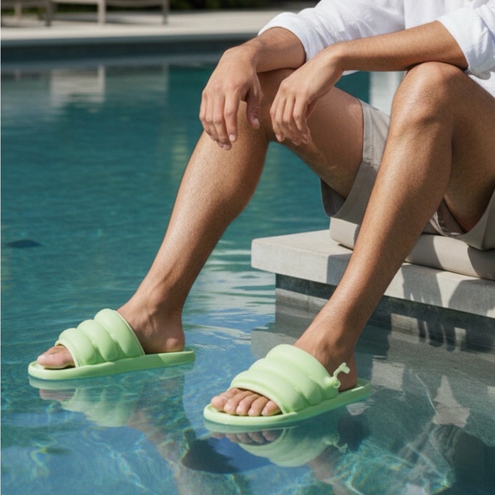 Adidas Adilette Zplaash Green SparK Unisex Slip On Casual Slides IF0889 Size 12